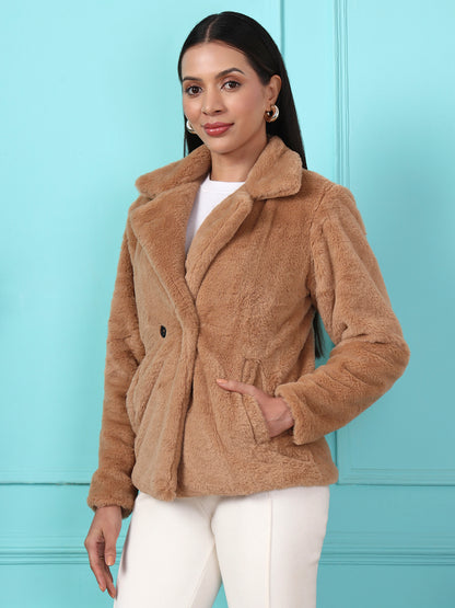 Notched Lapel Winter Jacket