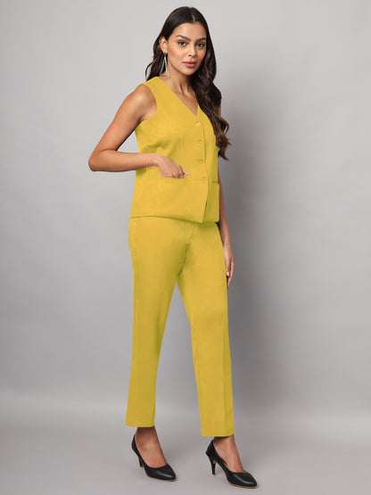 Waistcoat With Trousers Suit