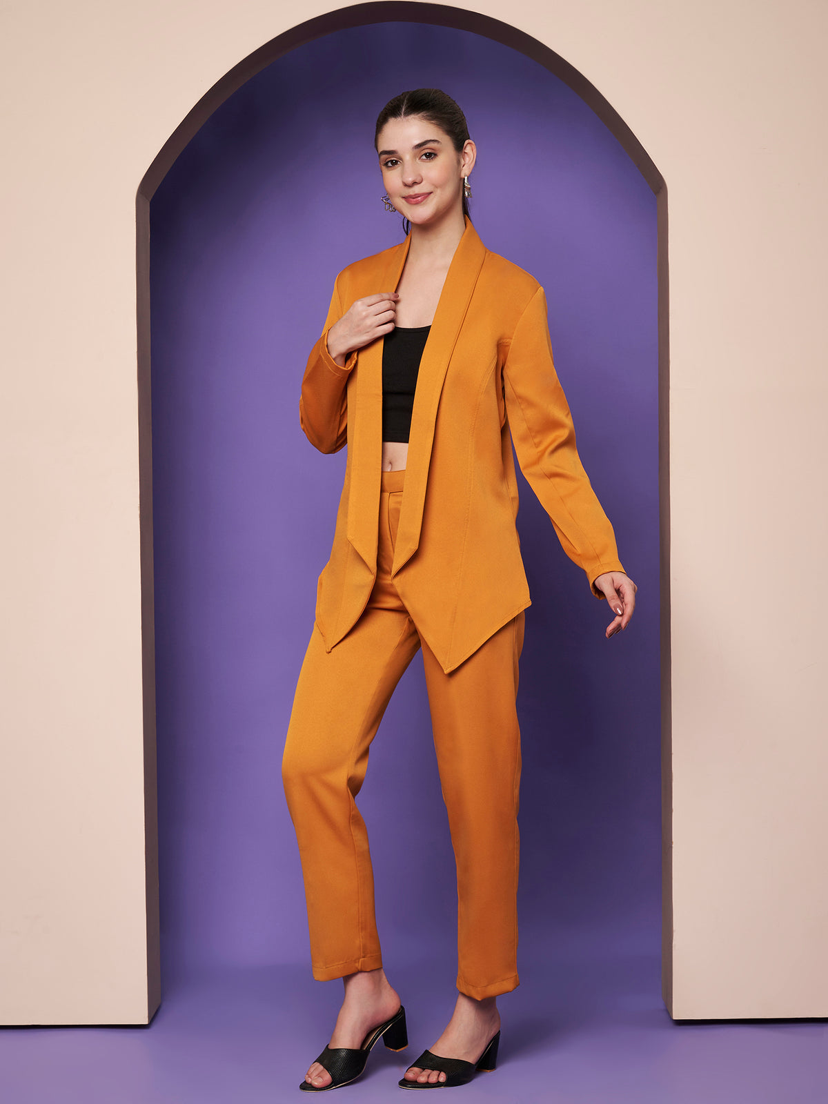 Shawl Collar Blazer With Trousers Two Pieces Formal Suit