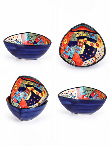 Snack Bowls | Multicolor Handpainted | 500ml