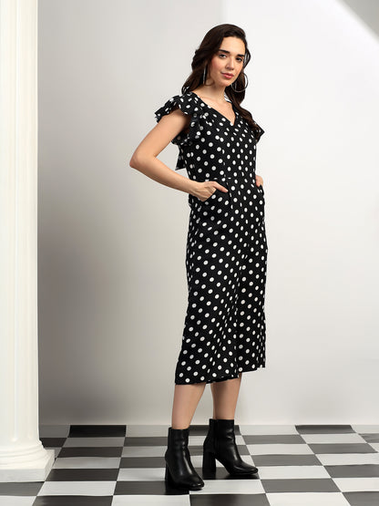 BRINNS Women Printed Short Sleeve Capri Jumpsuit