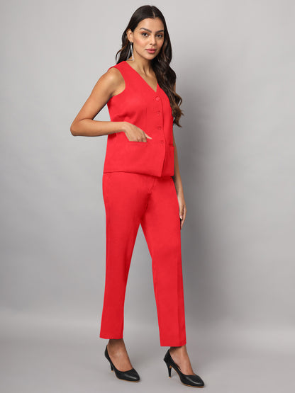 Waistcoat With Trousers Suit