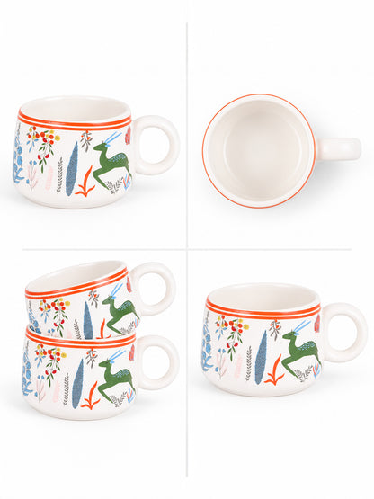 Coffee Mugs Set of 6 | 200 ml
