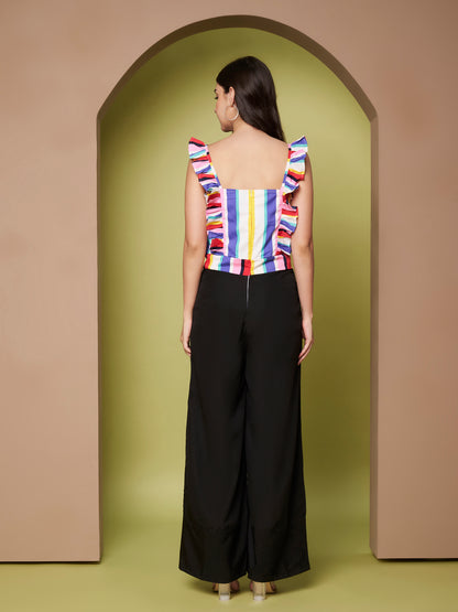 Multicolor Printed Jumpsuit