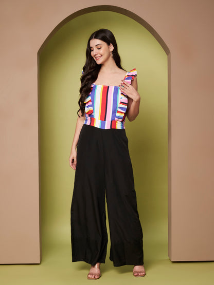 Multicolor Printed Jumpsuit