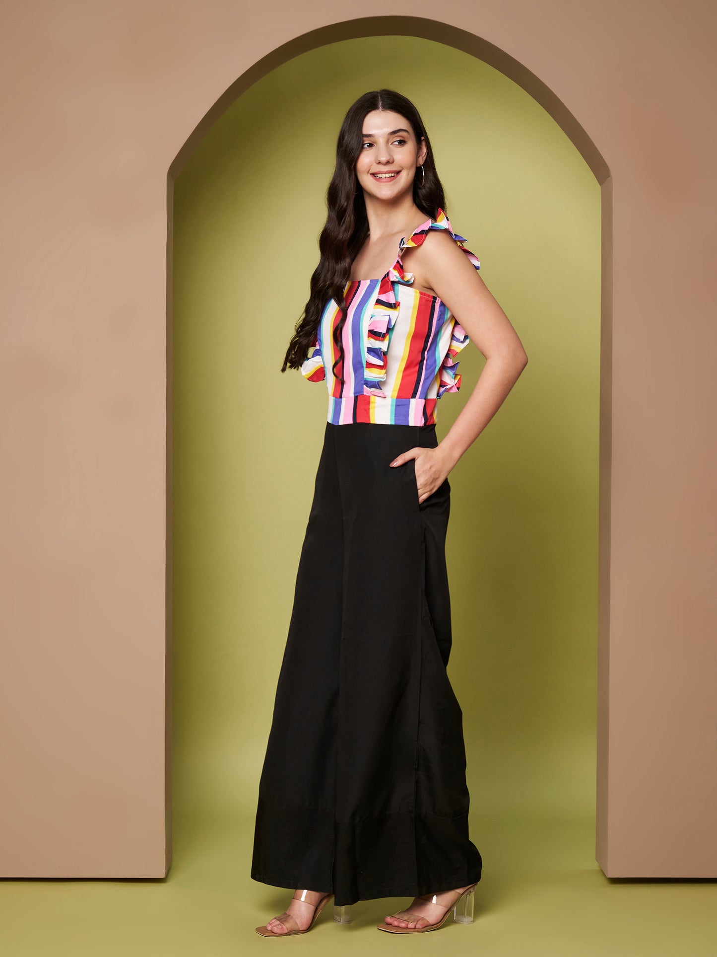 Multicolor Printed Jumpsuit