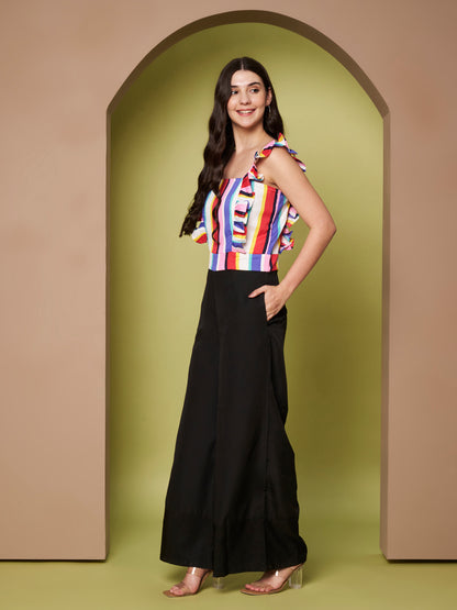 Multicolor Printed Jumpsuit
