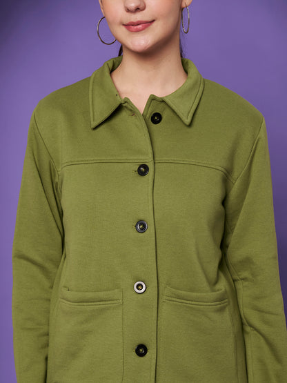 Casual Fleece Buttoned Jacket