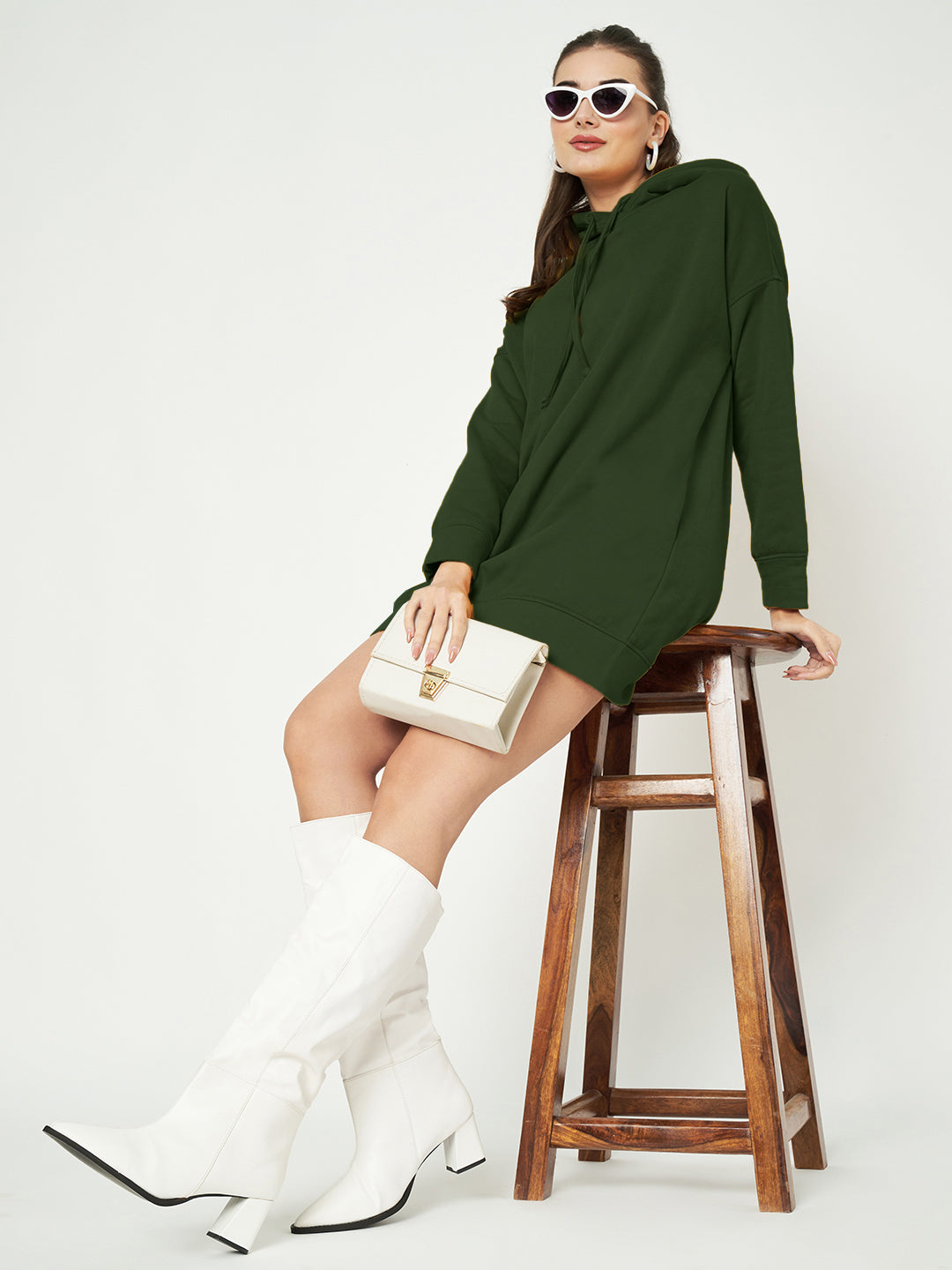 Hooded Longline Sweatshirt