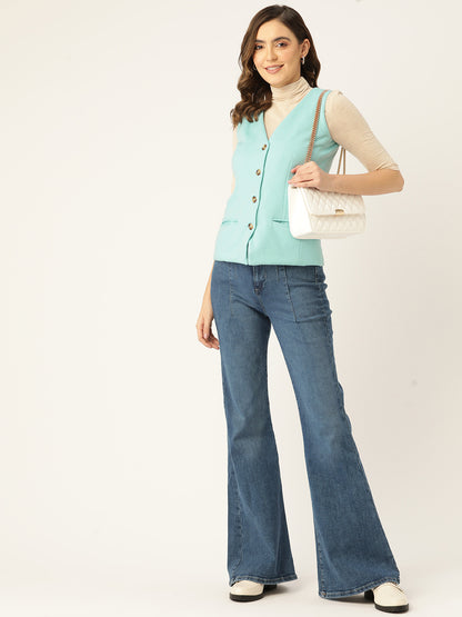 V-Neck Fleece Waistcoat