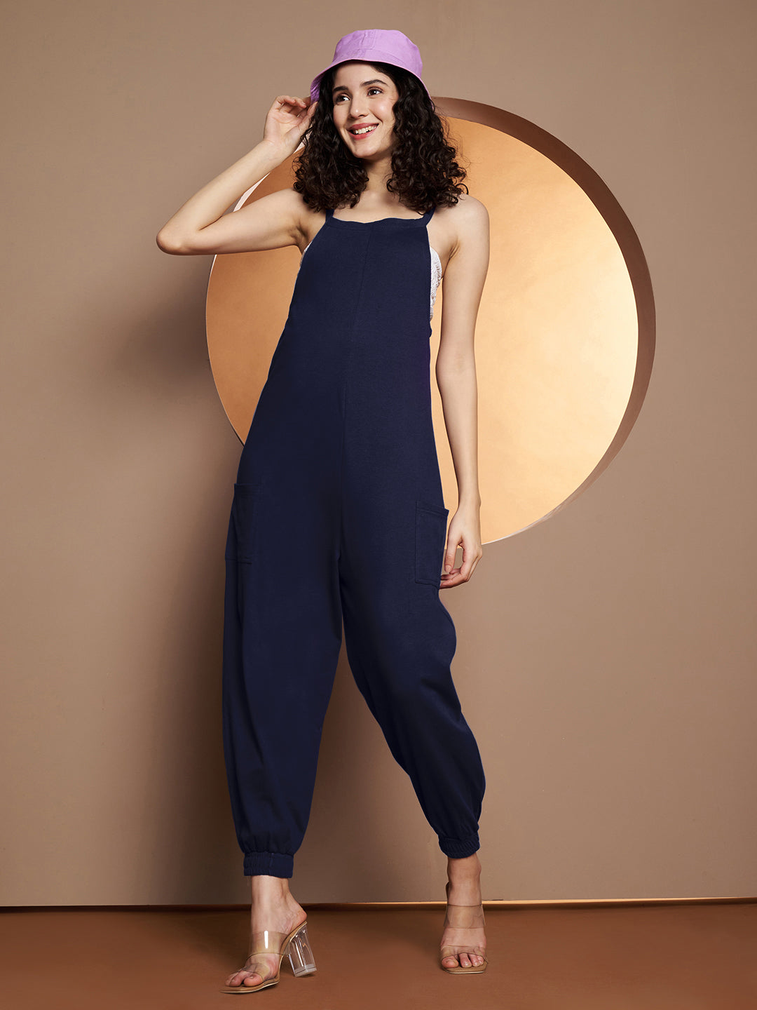 BRINNS Women Shoulder Straps Cotton Jumpsuit
