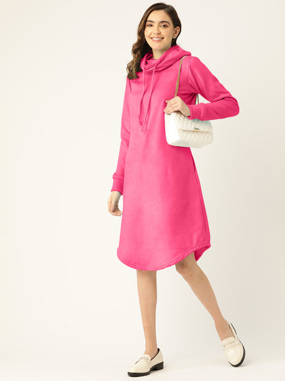 Cowl Neck Midi Jumper Dress