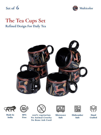Coffee Mugs Set of 6 | 200 ml