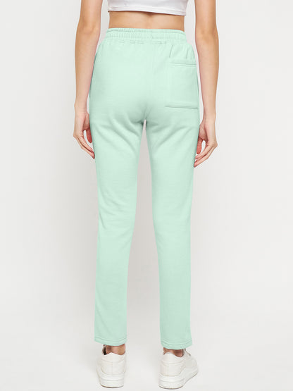 Women Mid-Rise Knitted Sports Track Pant with Pockets