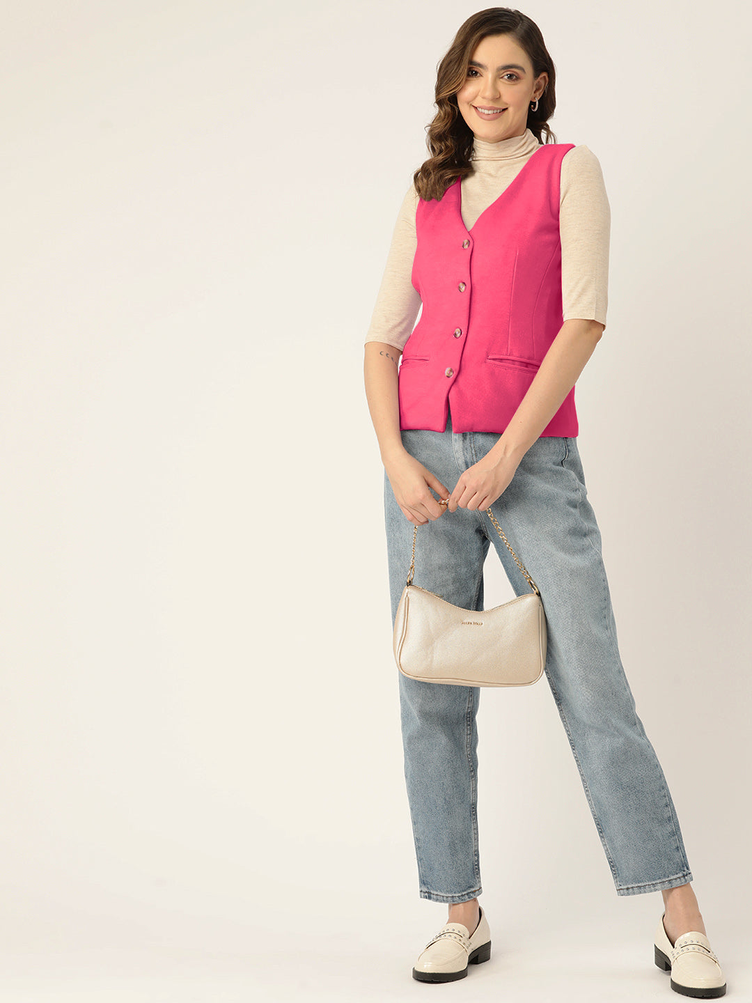 V-Neck Fleece Waistcoat