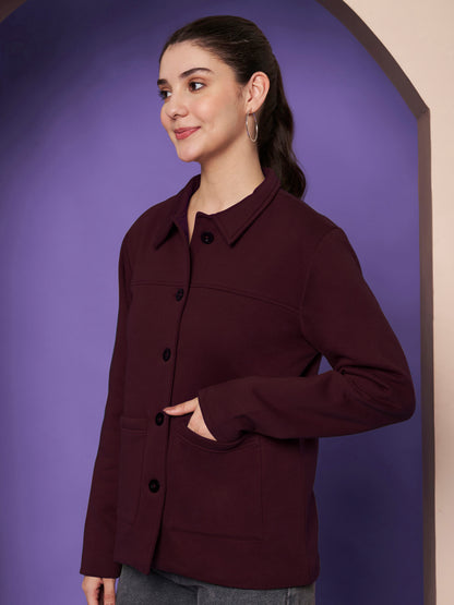 Casual Fleece Buttoned Jacket