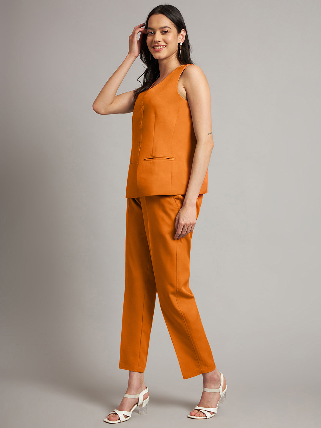 Waistcoat With Trousers Suit