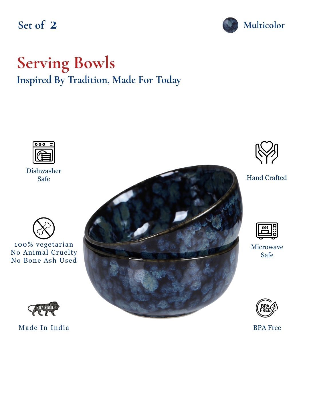 Dinner Serving Bowls | 900 ml