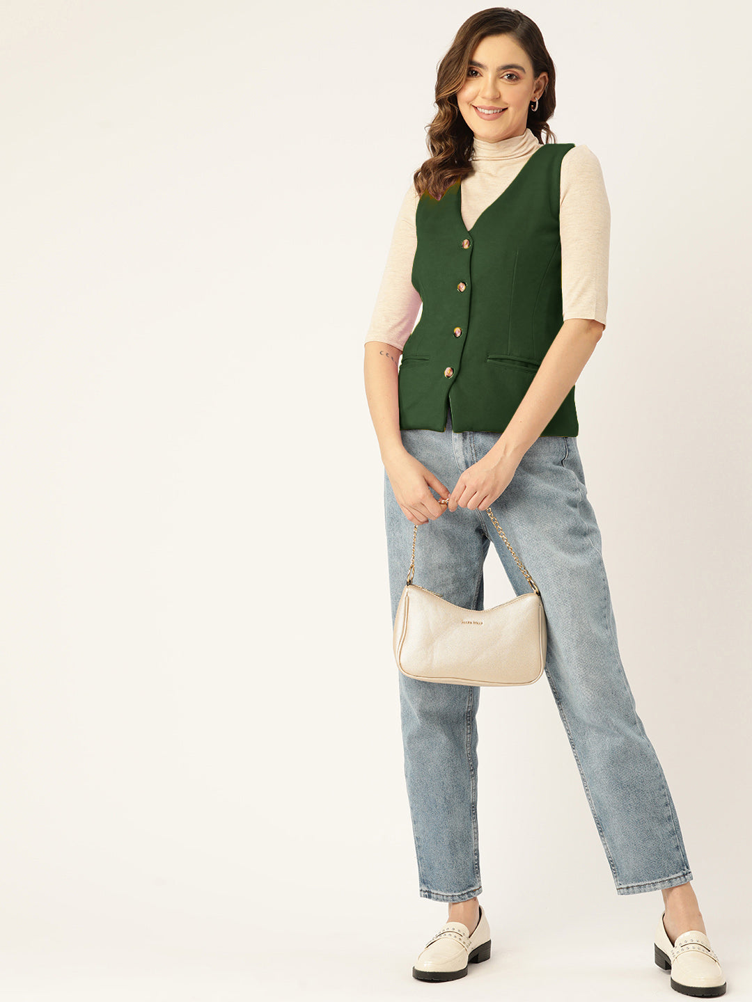 V-Neck Fleece Waistcoat