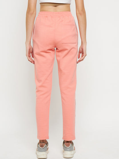 Women Mid-Rise Knitted Sports Track Pant with Pockets