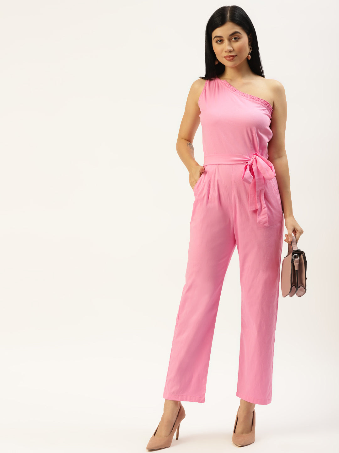 One-Shoulder Basic Jumpsuit