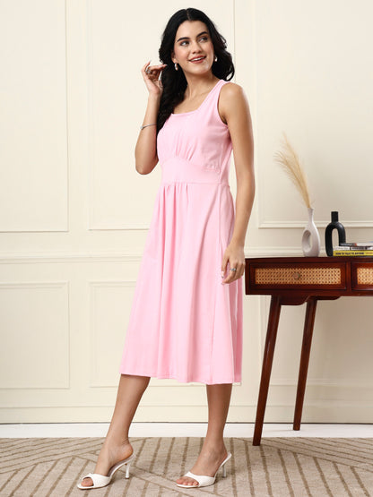 Fit & Flare Midi Dress
