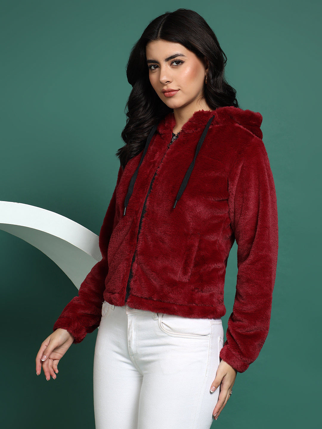 Hooded Winter Jacket with Front Pockets