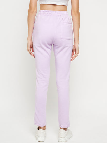 Women Mid-Rise Knitted Sports Track Pant with Pockets
