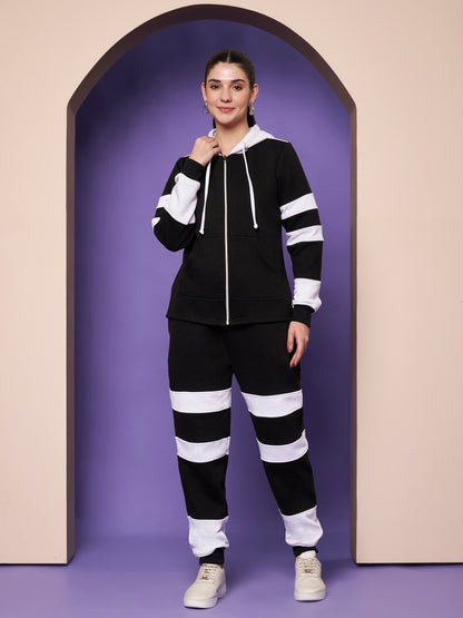 Colourblocked Hooded Sweatshirt & Joggers Co-Ords