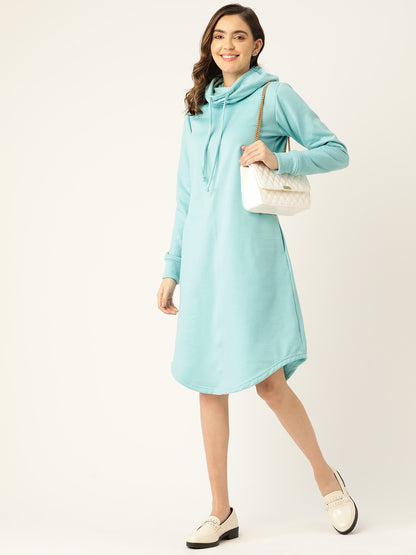 Cowl Neck Midi Jumper Dress