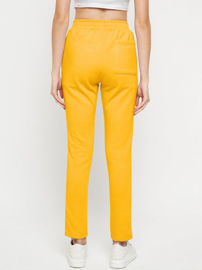 Women Mid-Rise Knitted Sports Track Pant with Pockets