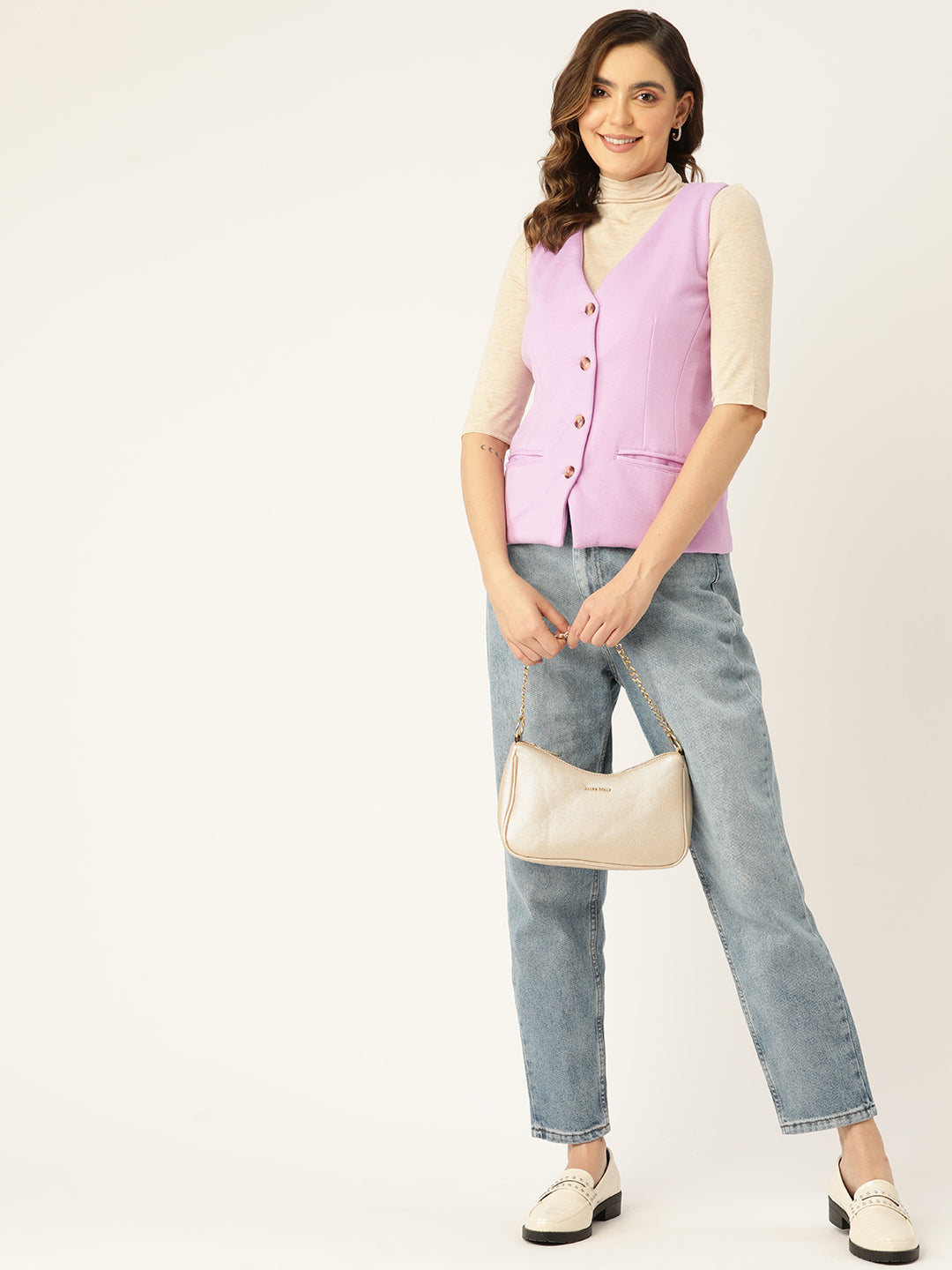 V-Neck Fleece Waistcoat