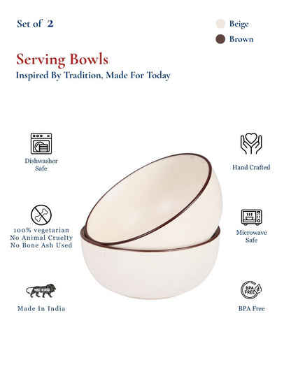 Dinner Serving Bowls | 900 ml