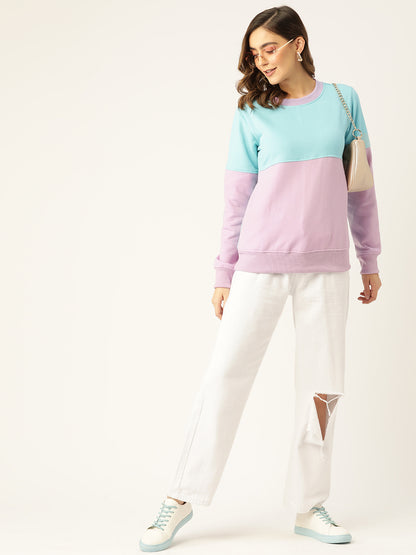 Colourblocked Pullover Sweatshirt