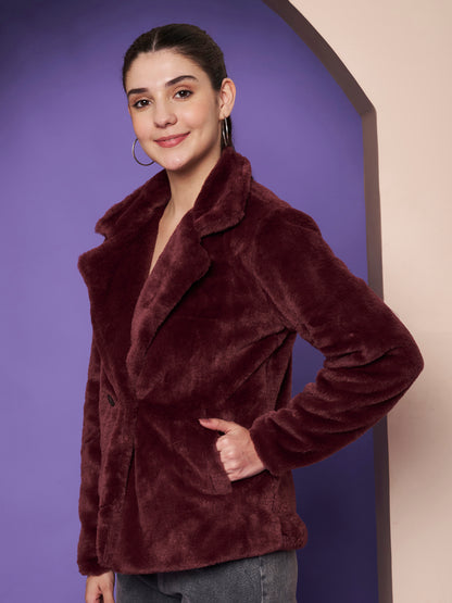 Notched Lapel Winter Jacket