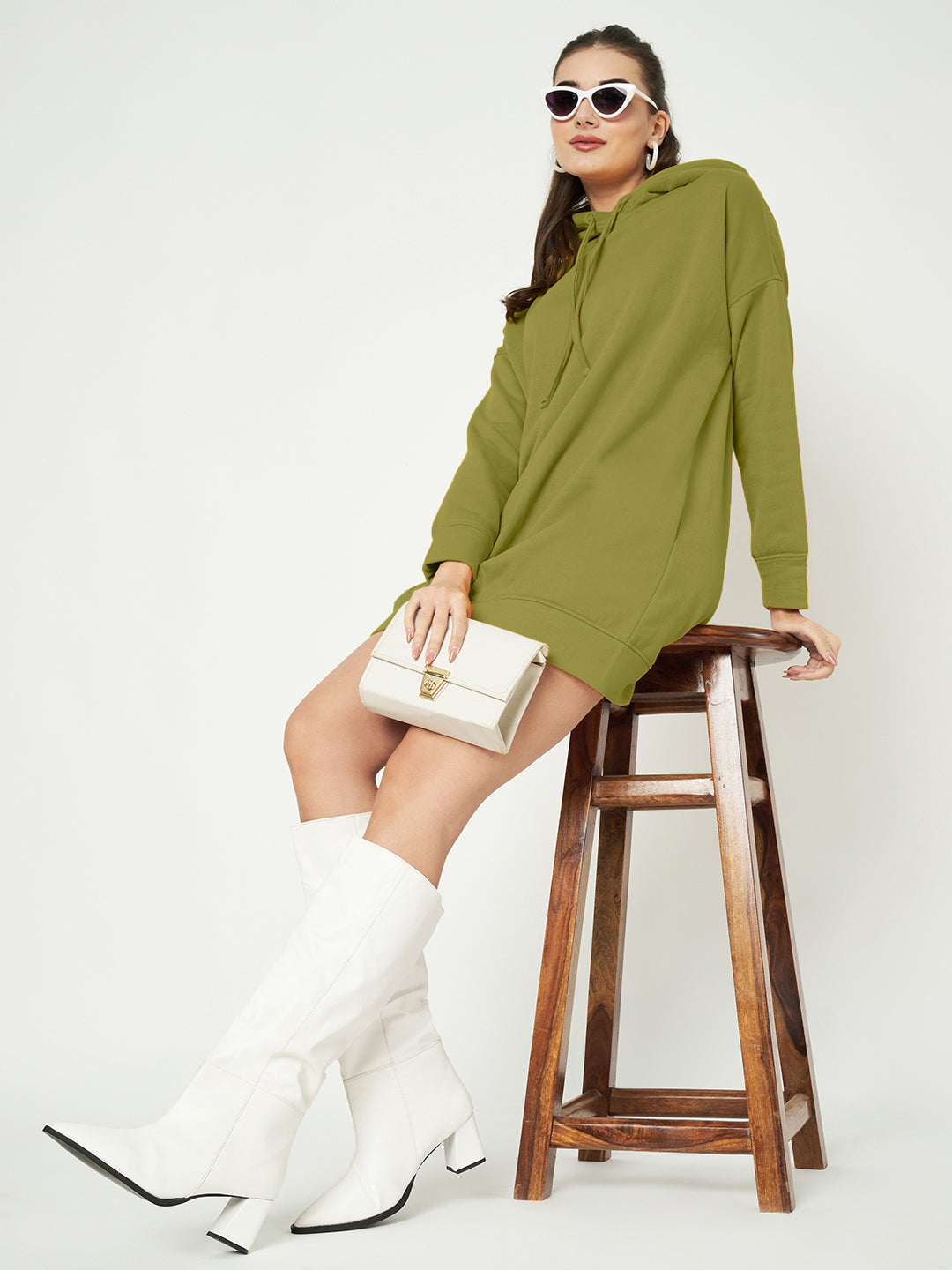 Hooded Longline Sweatshirt