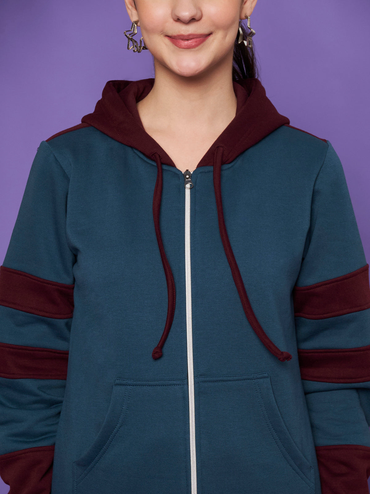 Colourblocked Hooded Sweatshirt & Joggers Co-Ords
