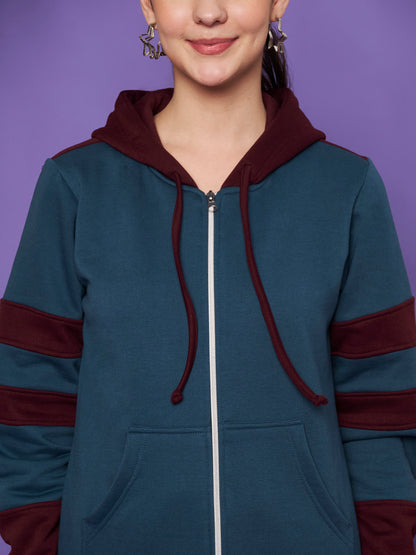 Colourblocked Hooded Sweatshirt & Joggers Co-Ords