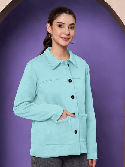 Casual Fleece Buttoned Jacket