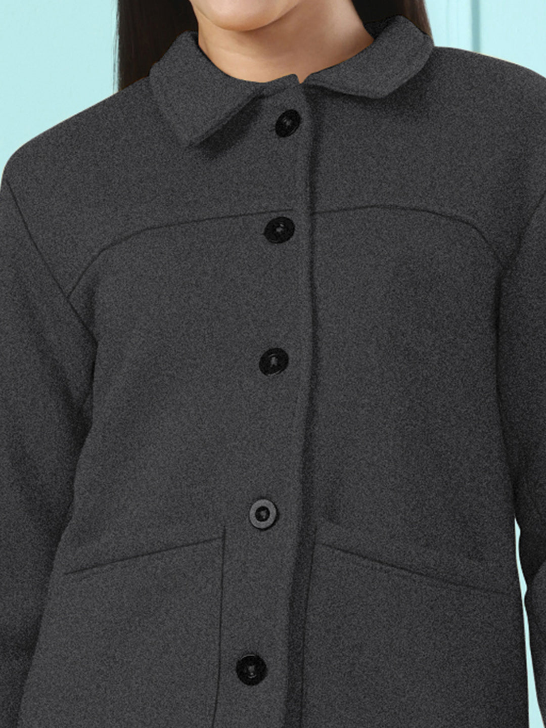 Casual Fleece Buttoned Jacket