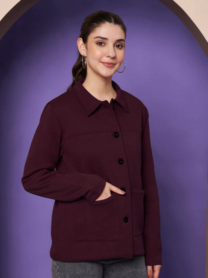 Casual Fleece Buttoned Jacket