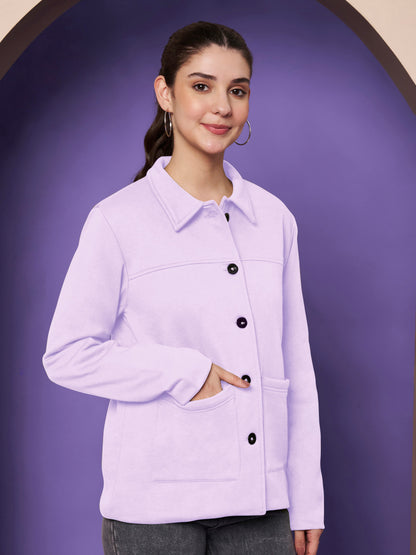 Casual Fleece Buttoned Jacket