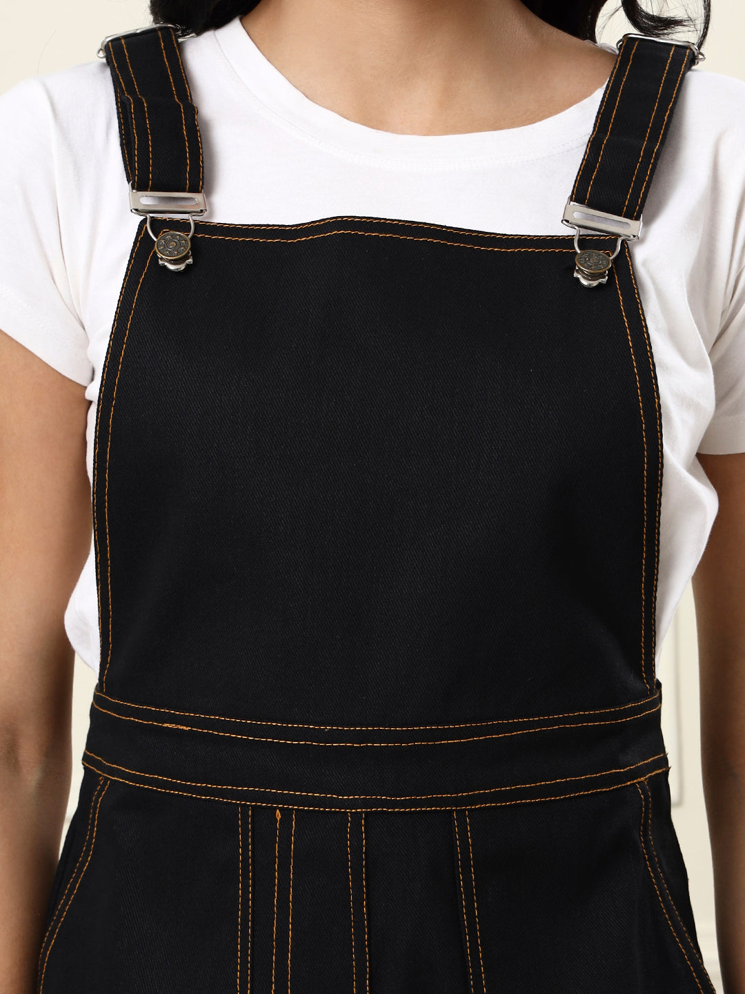 Wide-Leg Dungarees 