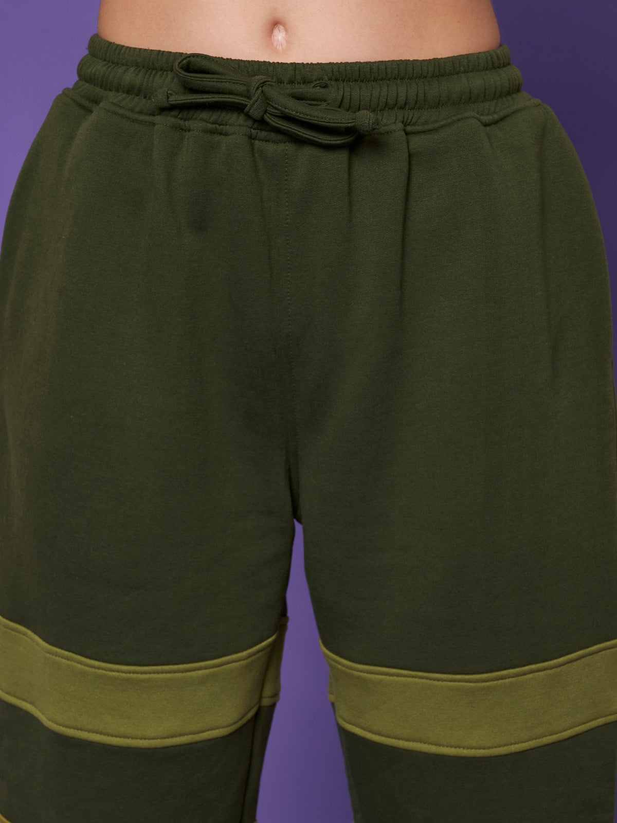 Colourblocked Wrinkle Free Zip Trousers