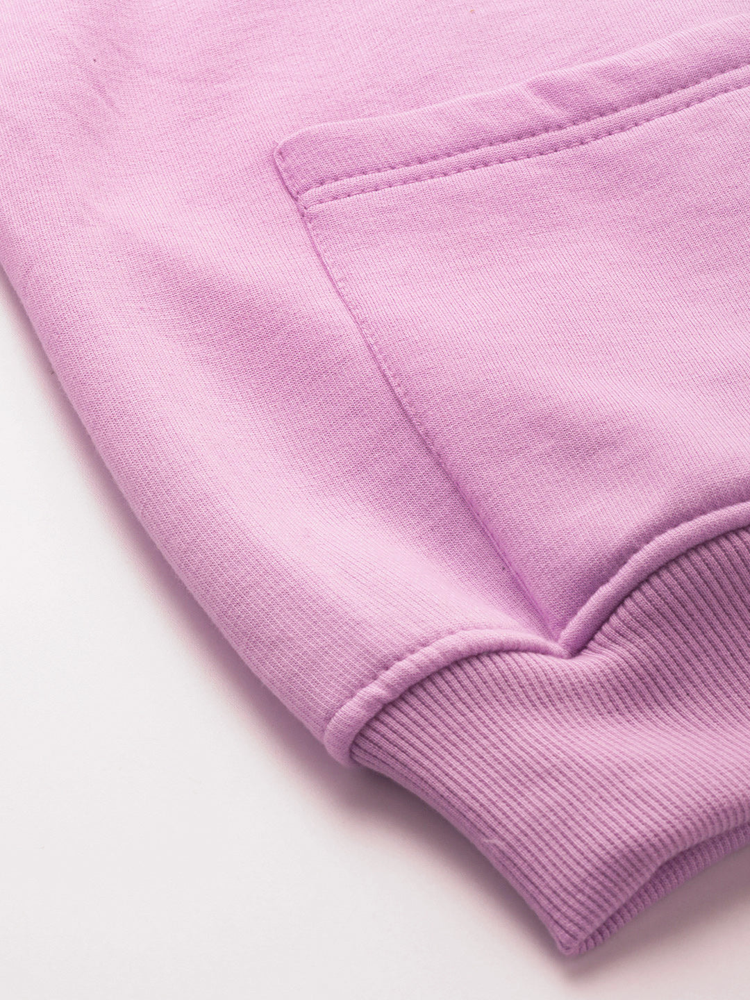 Collarless Solid Fleece Casual Bomber Jacket