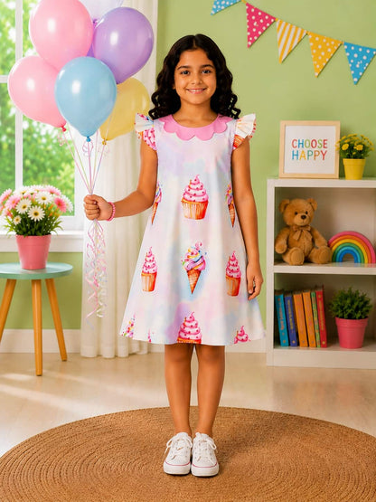 Poppylane-Peter Pan Collar A-Line Dress