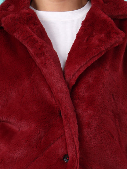 Single-Breasted Winter Coat