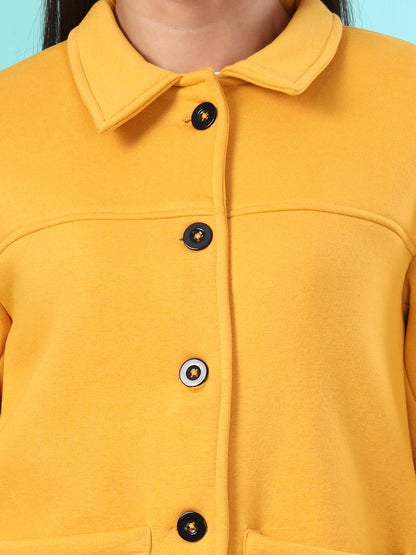 Casual Fleece Buttoned Jacket