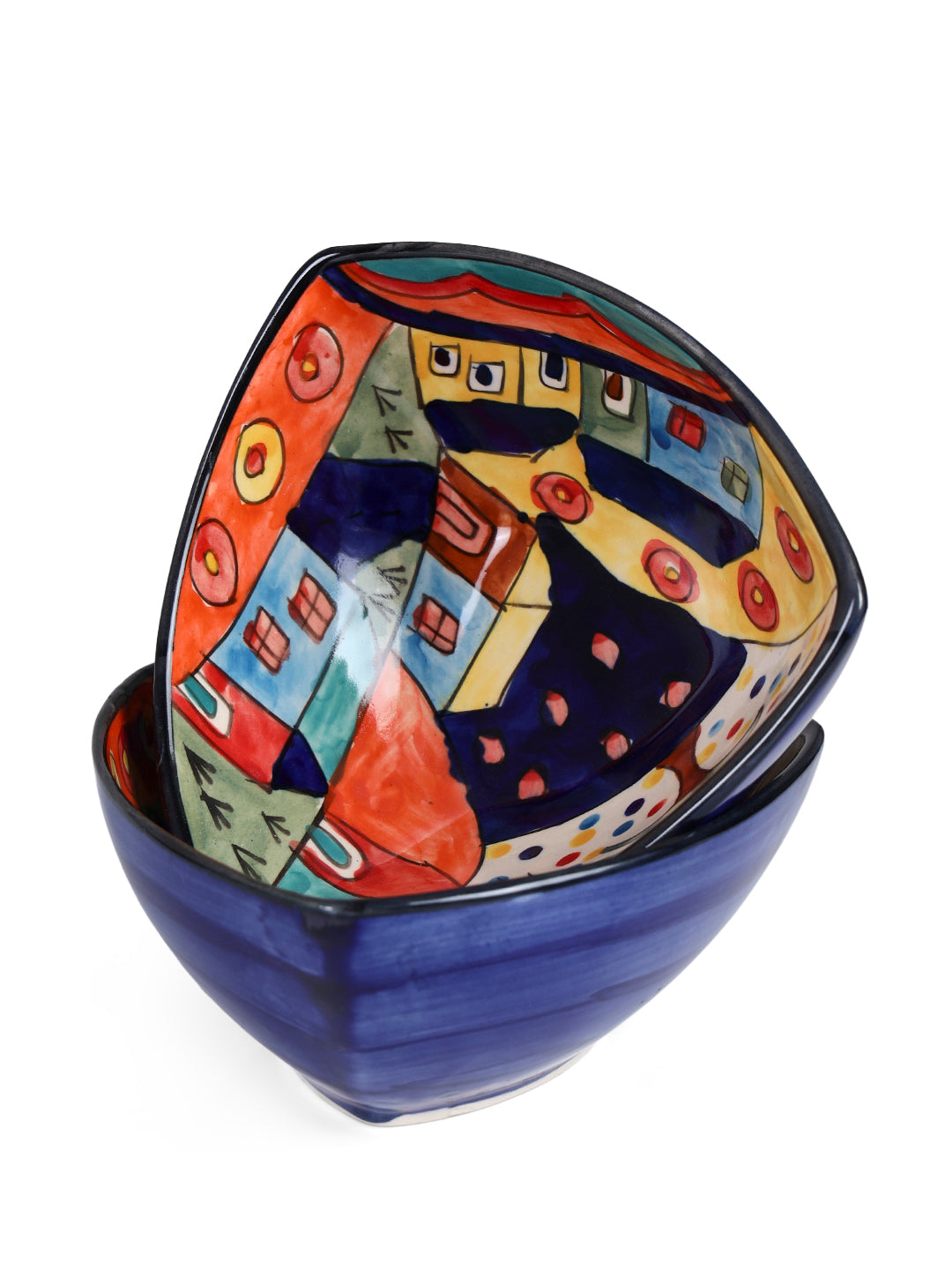 Snack Bowls | Multicolor Handpainted | 500ml