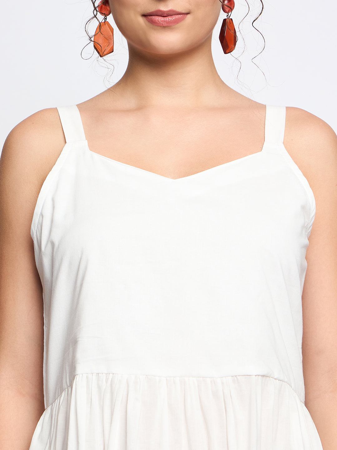 Tiered Fit & Flare Midi Dress